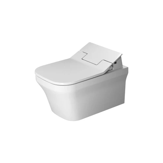 Duravit P3 Comforts fali WC csésze Sensowashoz, Rimless, mélyöblítésű