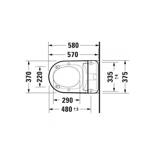 Duravit SensoWash® D-Neo Compact zuhany-WC komplett rendszer falra szereléshez, WC-ülőkével