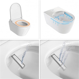 Duravit SensoWash® D-Neo Compact zuhany-WC komplett rendszer falra szereléshez, WC-ülőkével