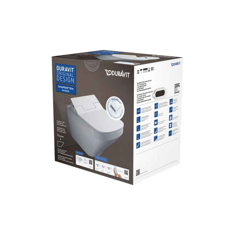 Duravit Sensowash Slim WC szett Durastyle Rimless, mélyöblítésű  wc+ülőke