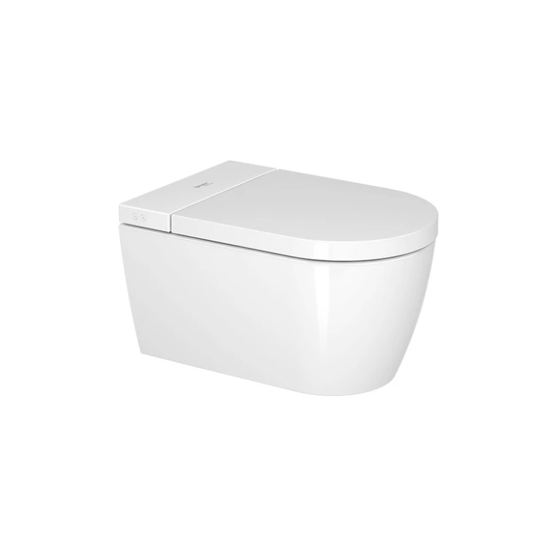 Duravit Sensowash Starck f Plus Compact bidéfunkciós wc, Rimless, mélyöblítésű, 575*378*398mm fehér HygieneGlaze bevonat