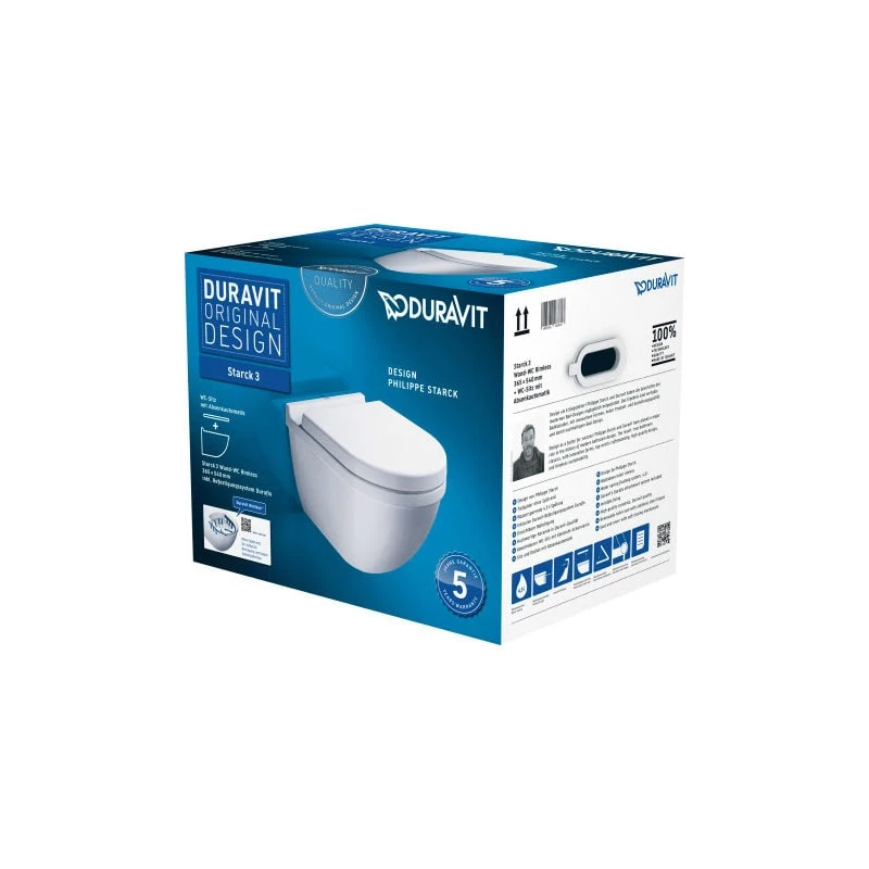 Duravit Starck3 Rimless fali WC szett