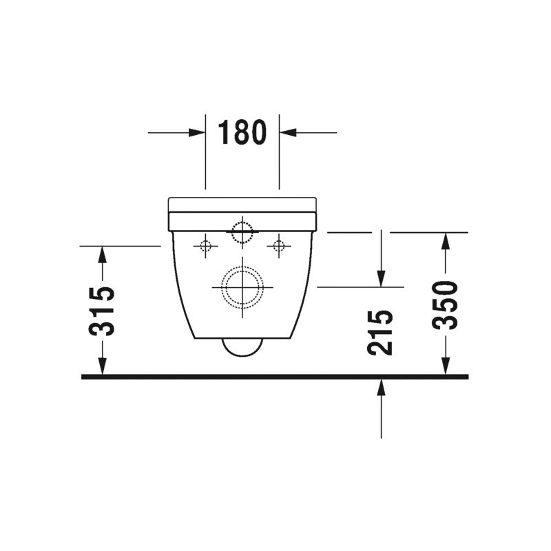 Duravit Starck3 Rimless fali WC szett