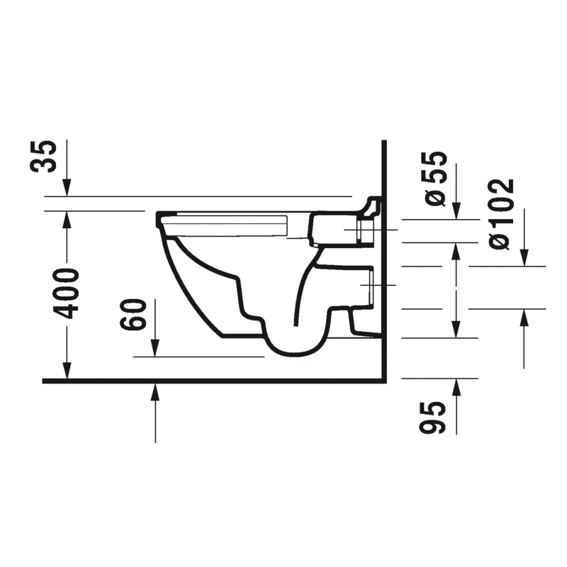Duravit Starck3 Rimless fali WC szett