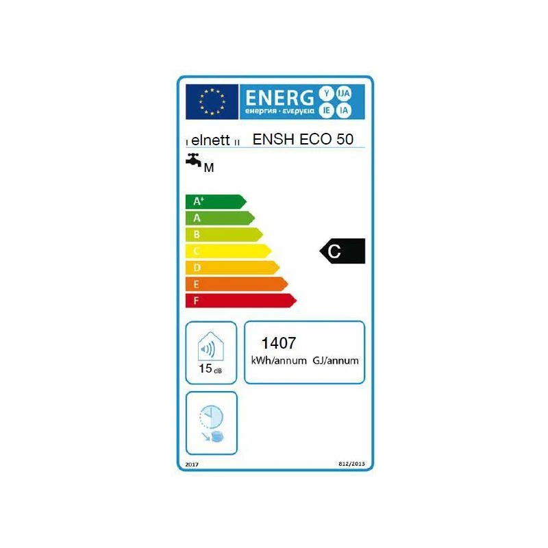 Elnett ECO  50L elektromos tárolós vízmelegítő, 50 liter