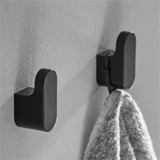 Emco Flow törölközőkampó 50mm fekete