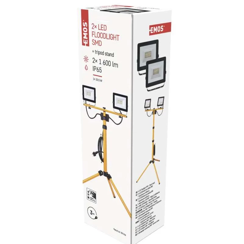 Emos állványos LED reflektor Hobby Slim 2x1600 lumen  -ZS2221.2