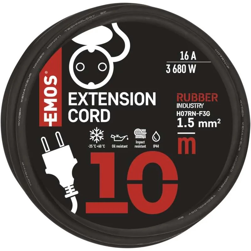 Emos hosszabbító 1alj. 10m 1,5mm SCH G.-P01810