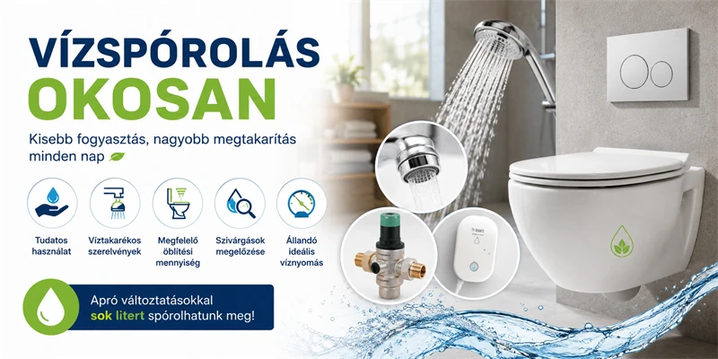 Épületgépészeti megoldások a víztakarékosságért