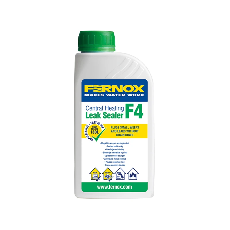 Fernox F4 Leak Sealer szivárgás tömítő folyadék 130 liter vízhez, 500 ml