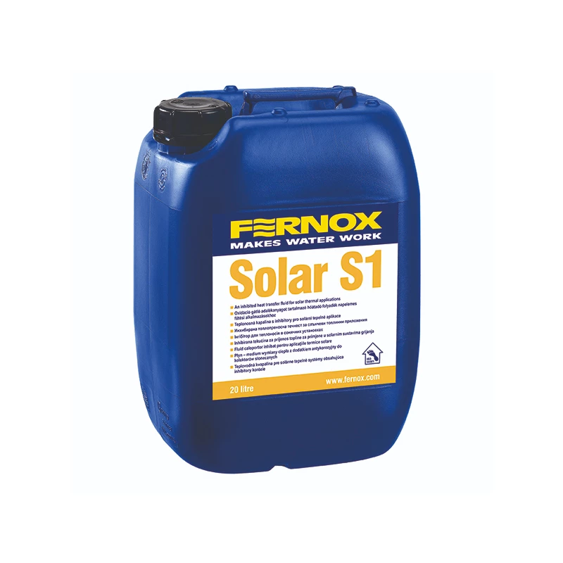 Fernox S1 Solar hőközlő folyadék napkollektoros rendszerekhez, 20 liter