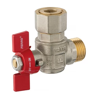 Ferro golyóscsap 1/2" , sarok  KB félhollanderes