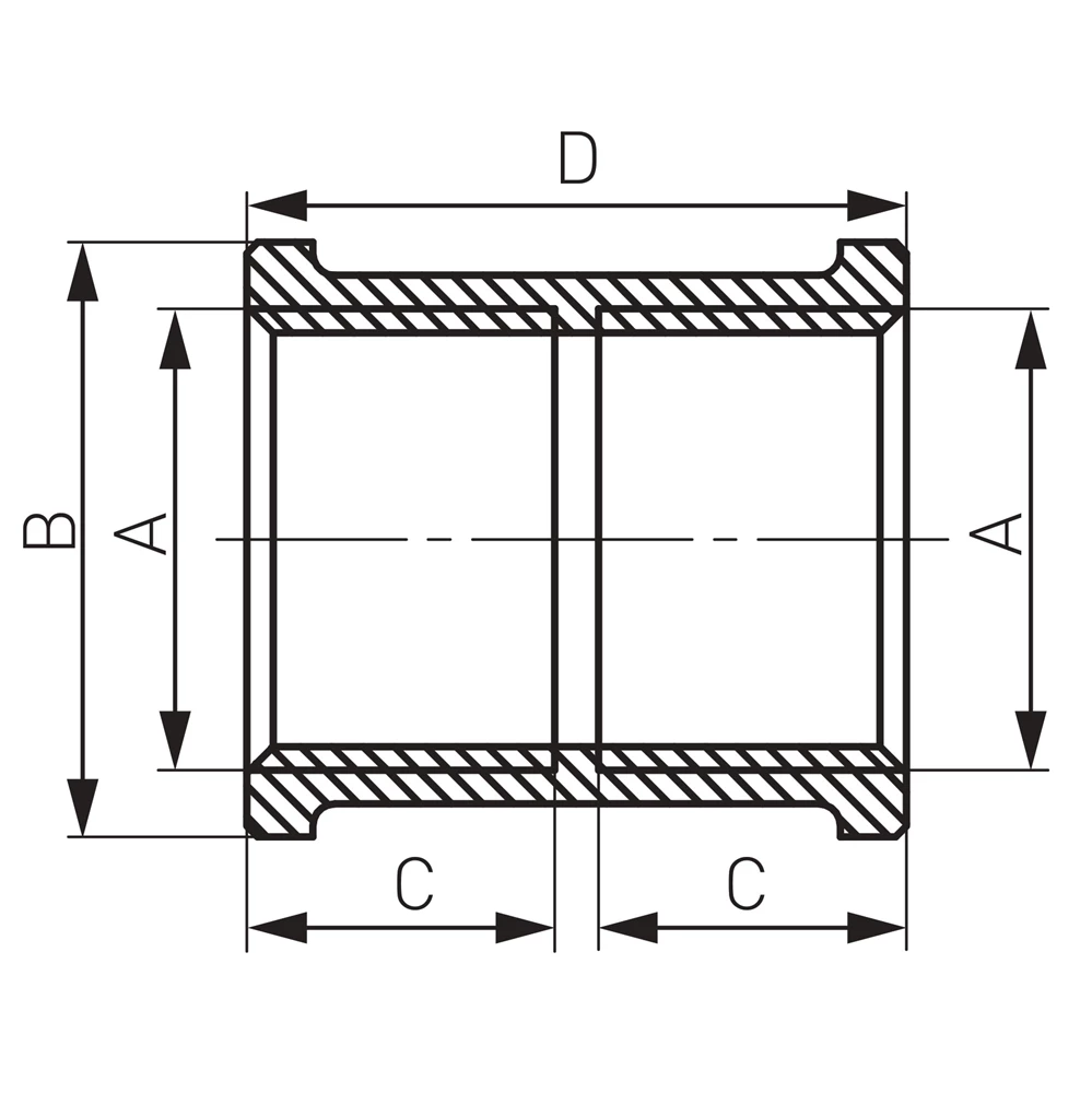 Sárgaréz karmantyú, 1/2", krómozott, Ferro