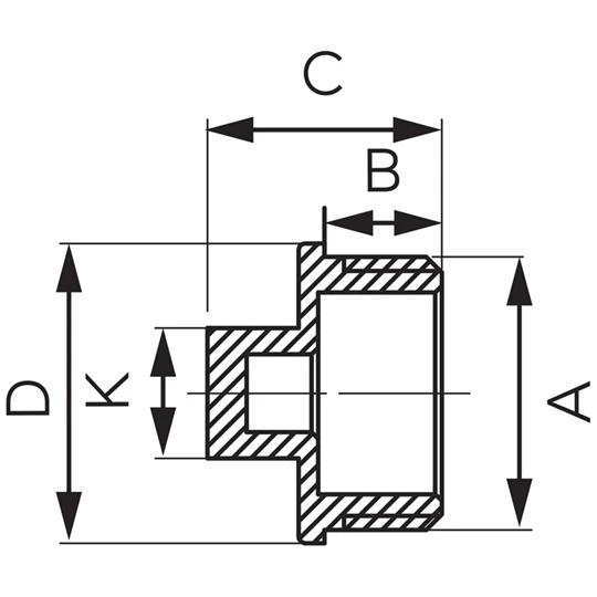 Ferro sárgaréz dugó 6/4"