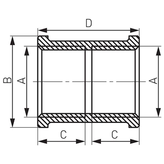 Ferro sárgaréz karmantyú  3/4"