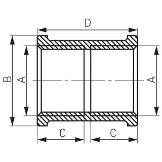 Ferro sárgaréz karmantyú  5/4"