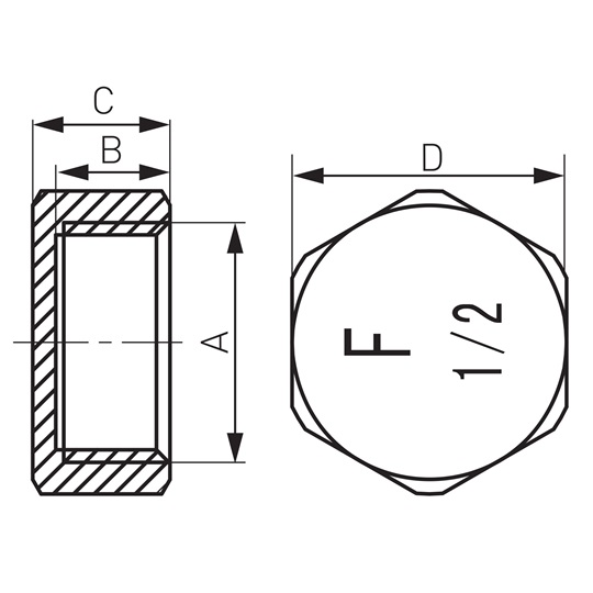 Ferro sárgaréz kupak 5/4"