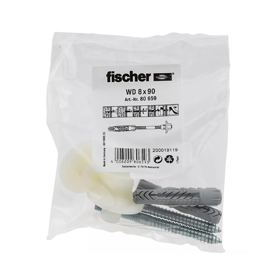 Fischer WD 8x 90 mosdótálrögzitő garnitúra