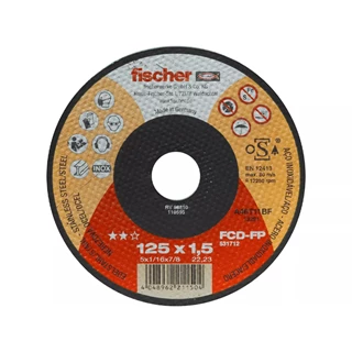 Fischer vágótárcsa FCD-FP 125X1,5X22,23 inox