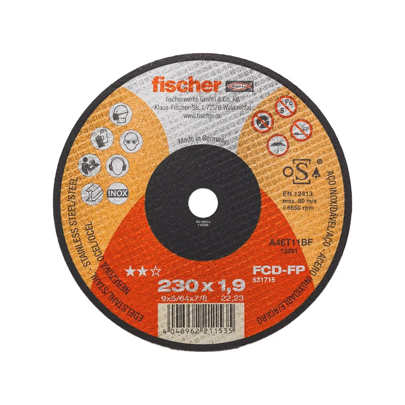 Fischer vágótárcsa FCD-FP 230X1,9X22,23 inox