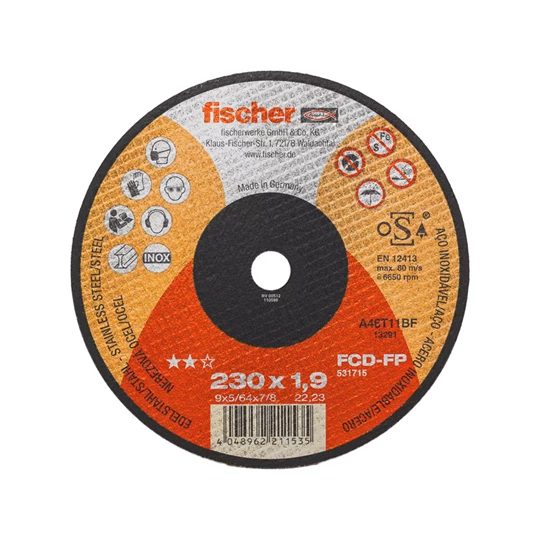Fischer vágótárcsa FCD-FP 230X1,9X22,23 inox