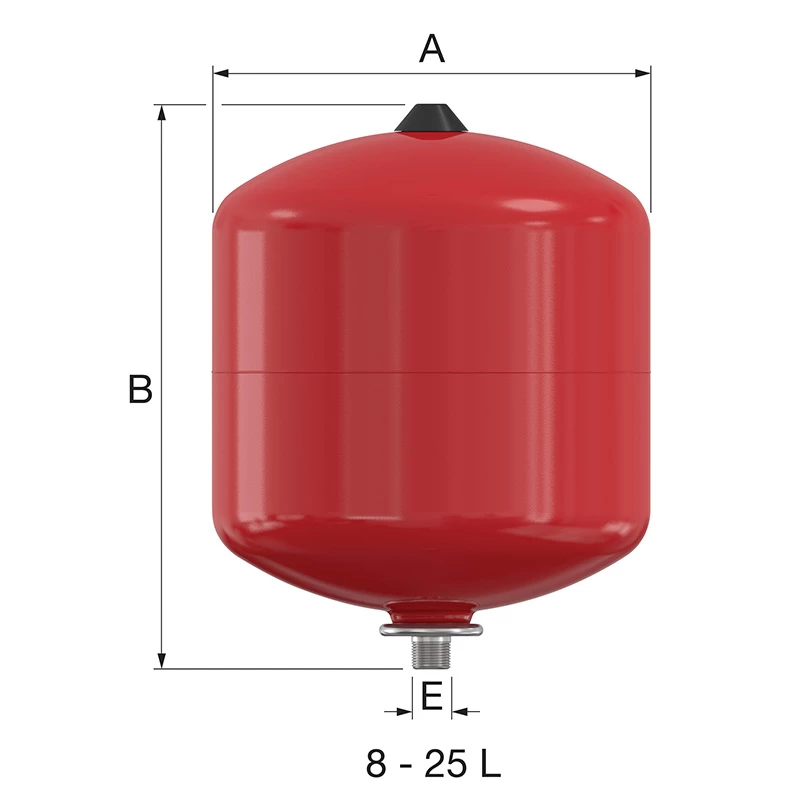 Flamco Baseflex fűtési tágulási tartály, 25 l,  1,5 bar
