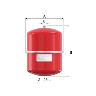 Flamco Contraflex fűtési tágulási tartály, 18 l, 1,5 bar