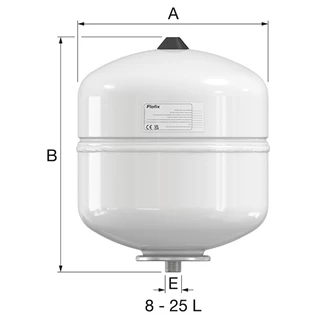 Flamco Flofix 12 ivóvizes tágulási tartály, 12 l, 4 bar 