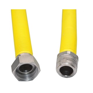 Flexibilis bekötőcső gázra, kihúzható, Technik Therm,  1/2" holl. - 1/2" KM - 75-150 cm (KB), AC FF