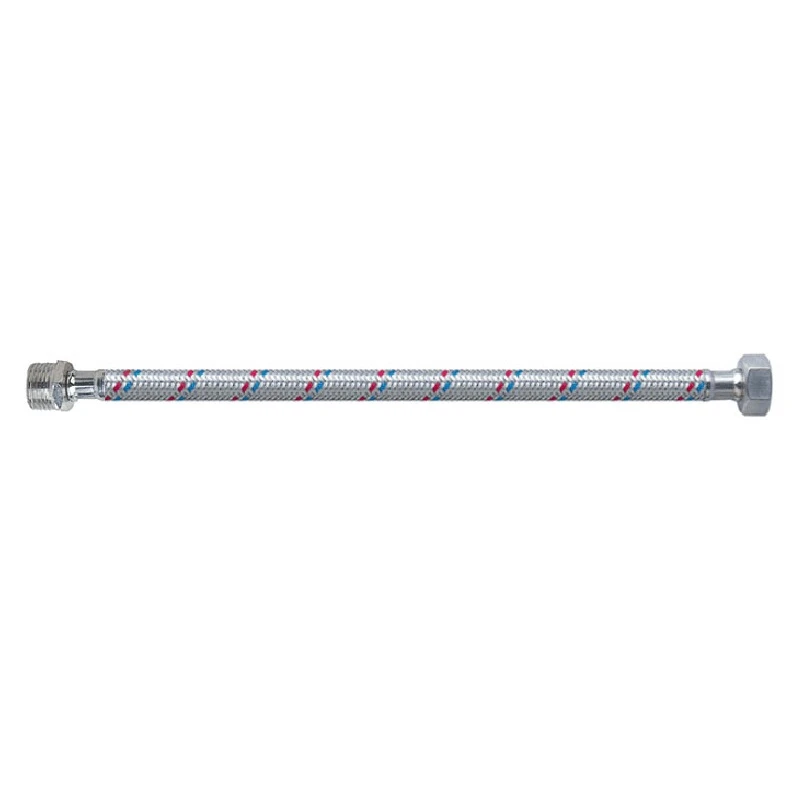 Flexibilis bekötőcső vízre,  1/2" holl. - 1/2" KM. - 30 cm (KB)