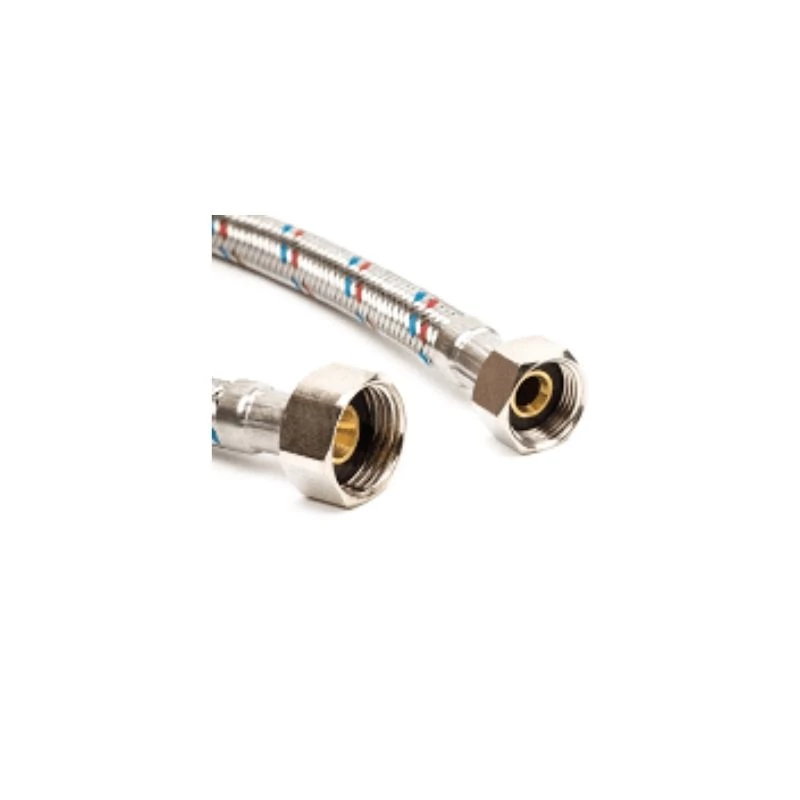 Flexibilis bekötőcső vízre, Technik Therm,  1/2" holl. - 3/8" holl. - 20 cm (BB)