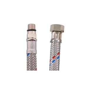 Flexibilis bekötőcső vízre, Technik Therm,  1/2" holl. - M10*18 - 30 cm