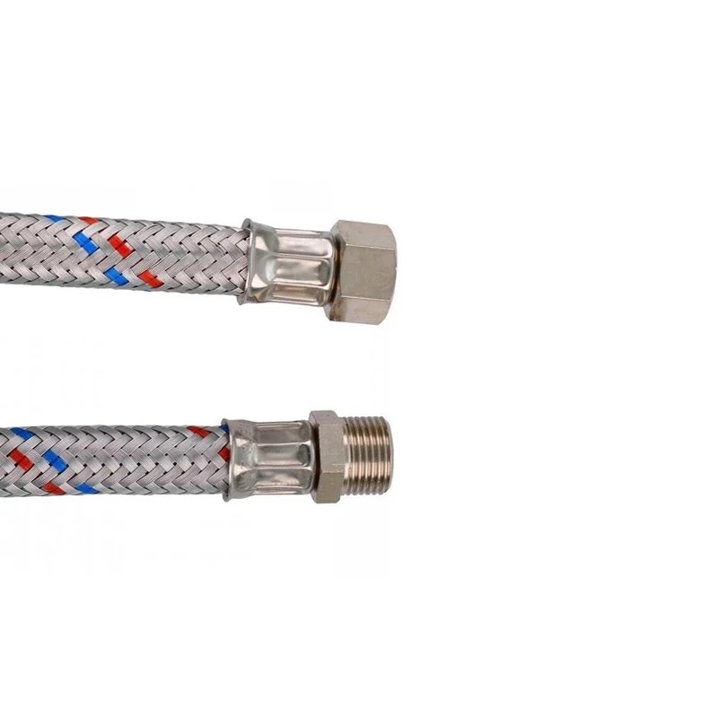 Flexibilis bekötőcső vízre, Technik Therm,  3/4" holl. - 1/2" KM - 50 cm (BK), Gigant