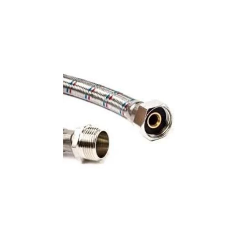 Flexibilis bekötőcső vízre, Technik Therm,  3/8" holl. - 1/2" KM - 20 cm (BK)