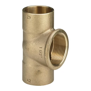 Forrasztható T-idom, belső menetes, 18 - 1/2" - 18, Viega