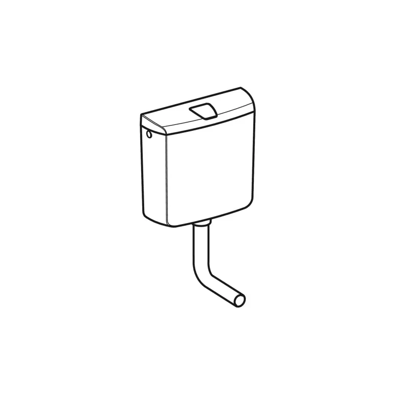 Geberit AP110 falon kívüli WC tartály, öblítés-stop funkciós öblítés: Alpin fehér
