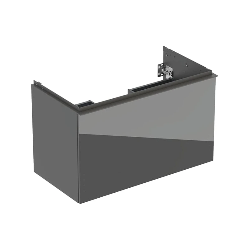 Geberit Acanto alsó szekrény mosdóhoz egy fiókkal és egy belső fiókkal, 90 cm mosdóhoz, test: láva / matt bevonat