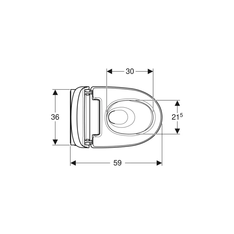 Geberit AquaClean Mera Comfort komplett higiéniai berendezés, fali WC csésze: Fényes króm
