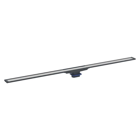Geberit CleanLine20 rozsdamentes zuhanyfolyóka acél bevonattal/fekete, korrózióálló szálcsiszolt acél, 30-130 cm