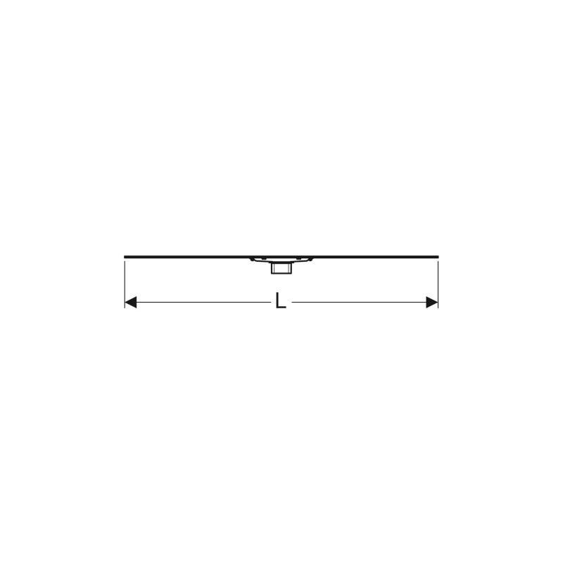 Geberit CleanLine60 zuhanyfolyóka, vékony padlóburkolatokhoz, 30-90cm