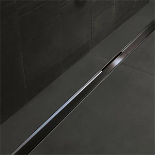 Geberit CleanLine80 zuhanyfolyóka, feketekróm/polírozott, easy-to-clean bevonattal, 30-130 cm
