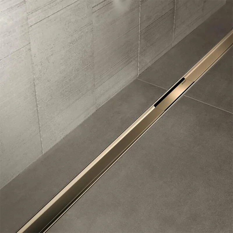 Geberit CleanLine80 zuhanyfolyóka, pezsgő színű/polírozott, easy-to-clean bevonattal, 30-130 cm