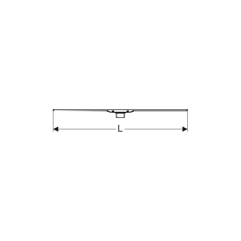 Geberit CleanLine80 zuhanyfolyóka, pezsgő színű/polírozott, easy-to-clean bevonattal, 30-90 cm