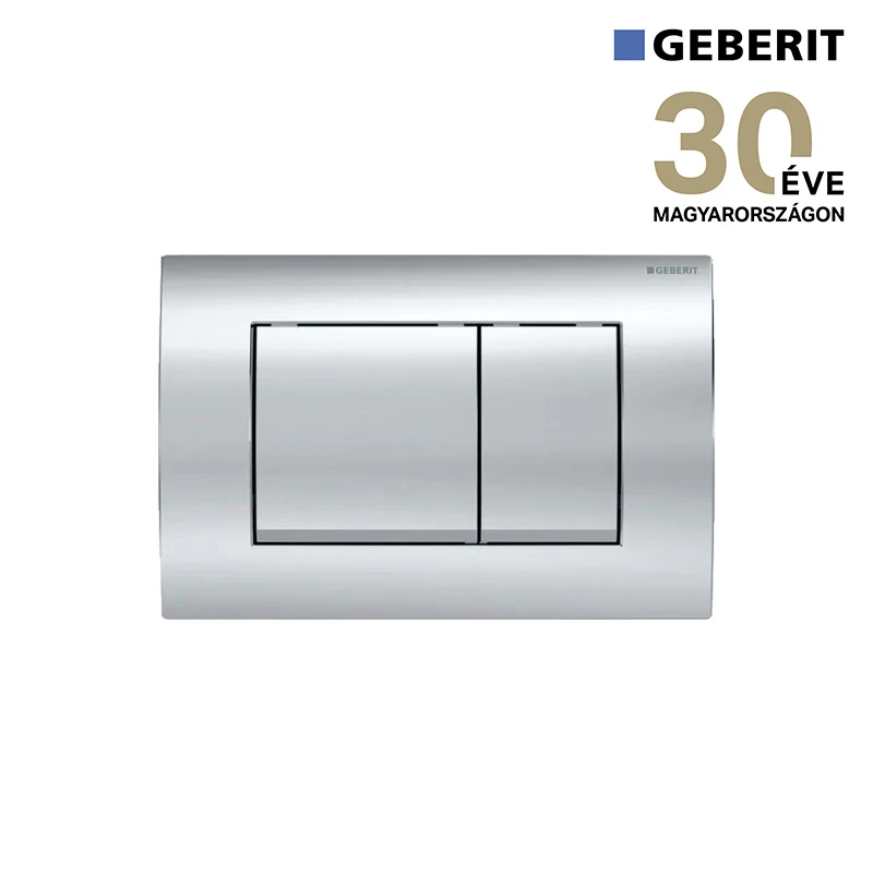Geberit Delta30 nyomólap, 2 mennyiséges öblítéshez: fényes króm Geberit 30 akció