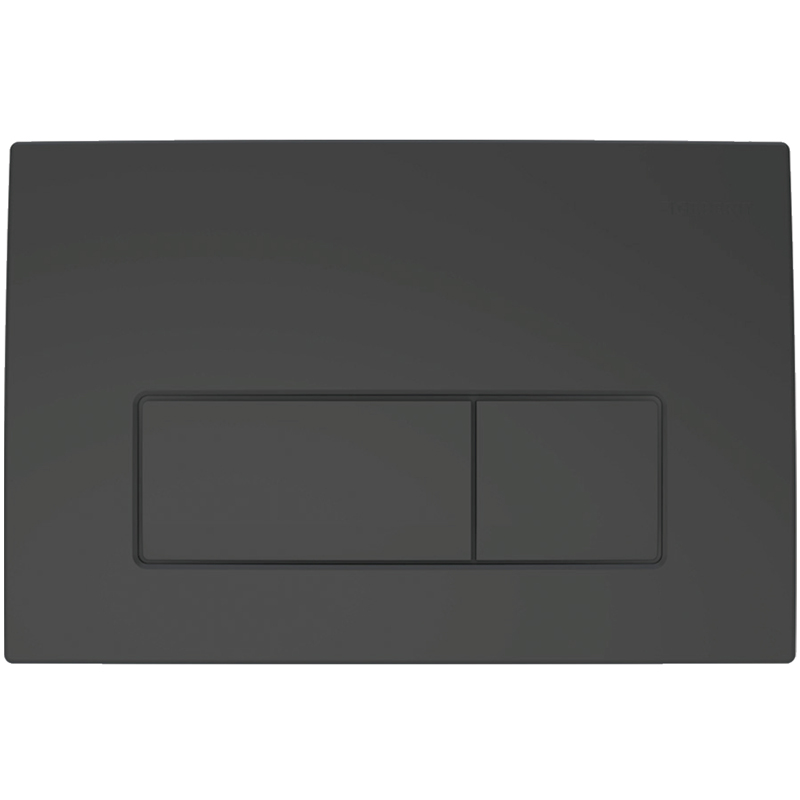 Geberit Delta50 működtetőlap, 2 mennyiséges öblítéshez:matt fekete