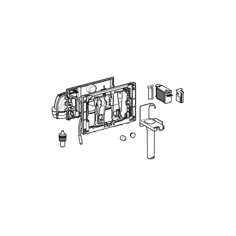 Geberit DuoFresh modul automata, vízkezelő tablettázóval, Sigma 12cm, fényes króm
