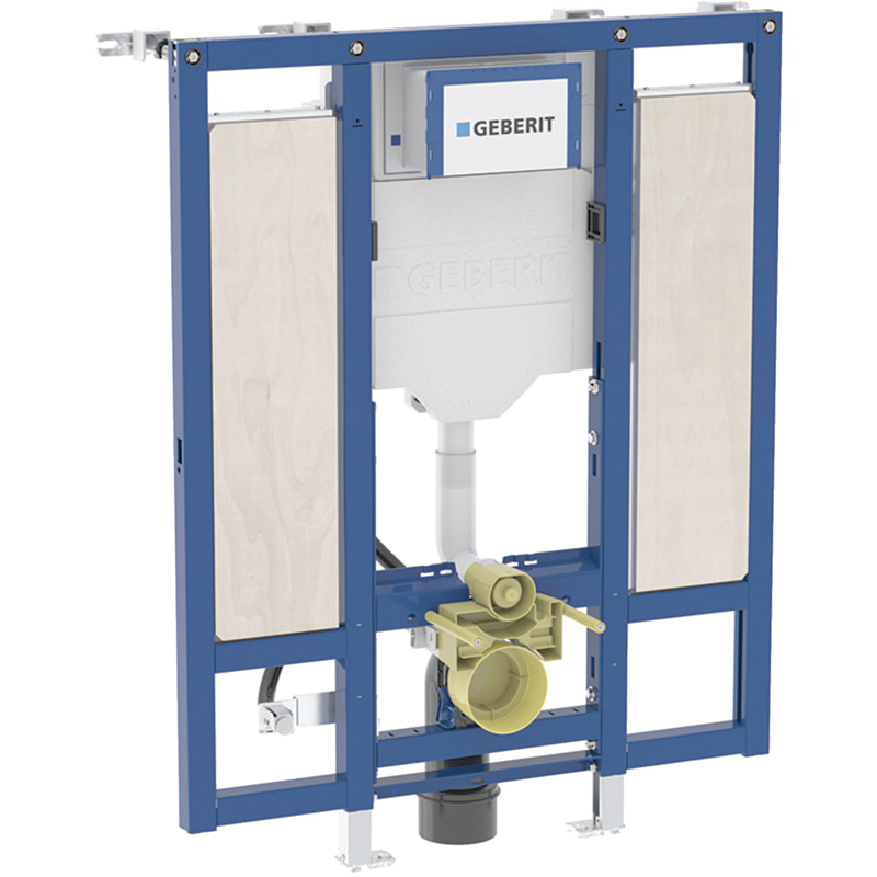 Geberit Duofix fali WC-szerelőelem, 112 cm, Sigma 12 cm-es falsík alatti öblítőtartállyal, akadálymentes, kapaszkodókhoz