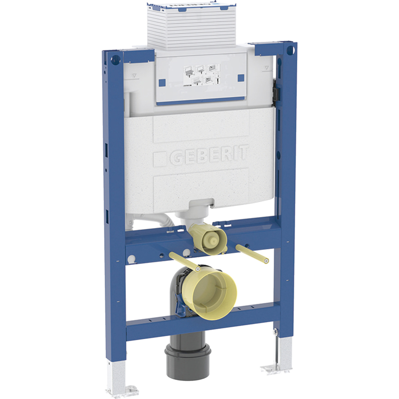 Geberit Duofix fali WC-szerelőelem, 82 cm, Omega 12 cm-es falsík alatti öblítőtartállyal