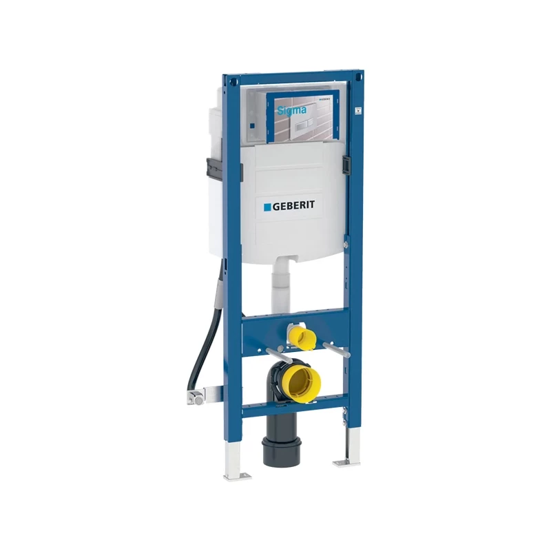 Geberit Duofix fali WC szerelőelem, 112 cm, Sigma 12 cm-es falsík alatti WC tartály, akadálymentes