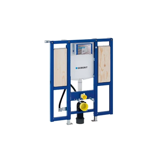 Geberit Duofix fali WC szerelőelem, 112 cm, Sigma 12 cm-es falsík alatti WC tartály, akadálymentes, kapaszkodókhoz